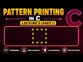 C Programming Pattern Printing Hollow Square Pattern Lecture 5 Part 1 BS Niranjan
