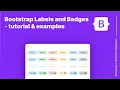 Bootstrap 5 Labels and Badges - Tutorial Examples