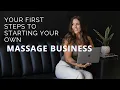 3 Steps to Slowly Build Your Own Massage Business