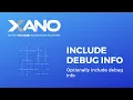 Optionally include debug information