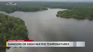 High NC lake water temperatures and its dangers