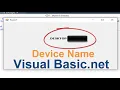 Visual Basic net tutorial How to get device name in VB net