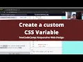 Create a custom CSS Variable Basic CSS freeCodeCamp tutorial