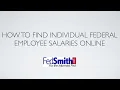 How to Find Federal Employees Salaries by Name