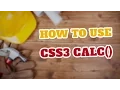 Learn How To Use CSS3 calc Function In