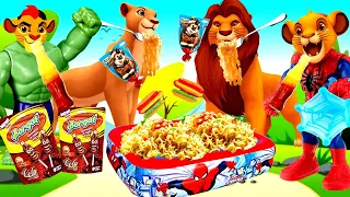 حدوته الأسد سيمبا الشجاع ينقذ حيوانات الغابه حواديت اطفال قبل النوم قصص اطفال كرتون اطفال 