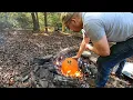 Download Lagu Camping \u0026 Campfire Cooking on Halloween - Pork \u0026 Cider Stew Cooked in a Pumpkin