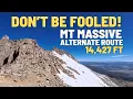 I Took the WRONG Route Up Mt Massive Huge Mistake