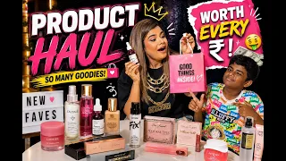 HUGE Makeup Haul with My Son! 😍 Unboxing, Honest First Impressions & Fun Moments
