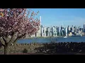 NJ Transit Bus New York City Skyline across the Hudson River