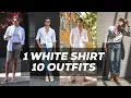 10 Ways to Style a White Shirt Men s Fashion Parker York Smith