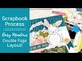 Springtime Easter Double Page Scrapbook Layout Daisy Meadows CTMH
