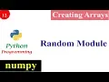 Creating NumPy Arrays with Random Numbers Python Tutorials