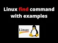 13 Linux Tutorials Linux find command with examples