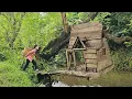 Download Lagu Renovating an abandoned tree house in the deep forest .Single mother builds a new life in the forest