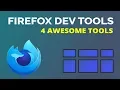 4 Awesome Firefox Dev Tools for Web Developers
