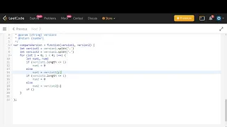 LeetCode Javascript Compare Version Numbers No