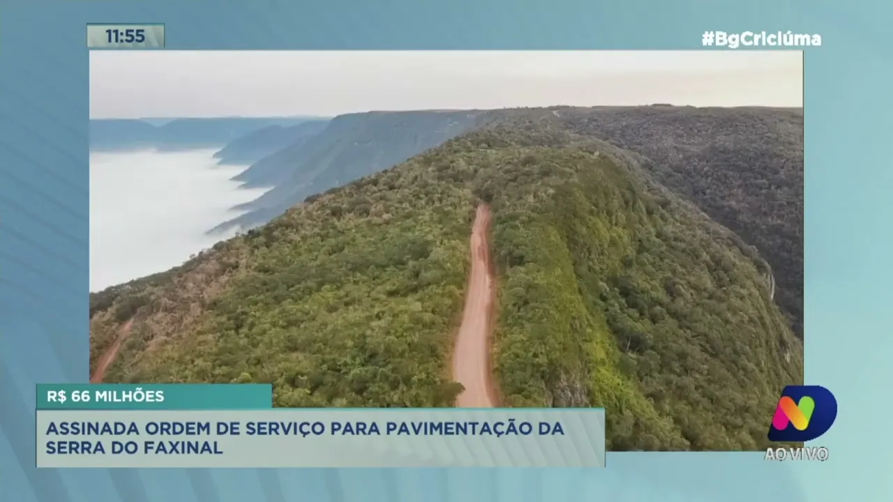 Assinada ordem de serviço para a pavimentação da Serra do Faxinal
