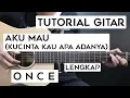 (Tutorial Gitar) ONCE - Aku Mau (Kucinta Kau Apa Adanya) | Lengkap Dan Mudah