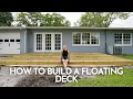 How to Build a Floating Deck FRAMING