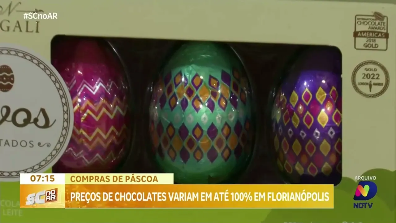 Procon alerta: preços de chocolates podem surpreender na Páscoa em Florianópolis