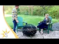 Sunnydaze 36 Crossweave Fire Pit with Spark Screen Grate Poker and Cover - NB-610037BLK