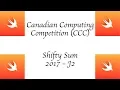 CCC Canadian Computing Competition - 2017 J2