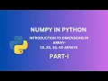 Understanding Array Dimensions in NumPy 1D 2D 3D and 4D Arrays Explained