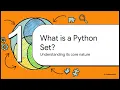 Python Sets Explained Unique Unordered Data Structures Made Simple TIE Unlock