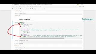 Static method Class method in Python Explained Python course for beginners Techmaima-in Tamil