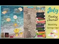 July Reading Journal Layouts Books Read
