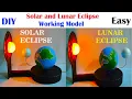 solar and lunar eclipse working model for science exhibition howtofunda