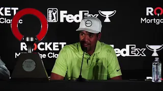 DEG Podcast 1 3 - Pool reporters including Roy J Akers talk to Rocket Mortgage Champion Tony Finau