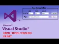 How To Create Age Calculator In Visual Basic Net