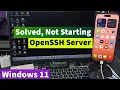 Windows 11 Fix OpenSSH Server Not Starting Automatically at Startup on PC Laptop or Computer