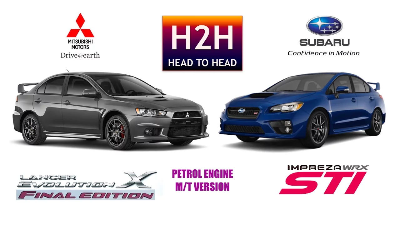 H2H #92 Mitsubishi EVO X FINAL EDITION vs Subaru WRX STI
