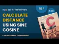 Let Us C Solutions C Programming How to Calculate Distance using sine cosine in C Language