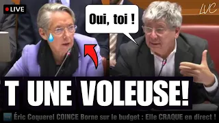 🟥 Éric Coquerel COINCE Élisabeth Borne en direct sur le budget !