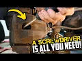 Compress Brake Caliper Easy Hack - No Clamp Required