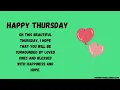 Thursday Blessings Weekly Quotes Daily Quotes Thursday Quotes Wishingyoublessings com