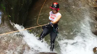 Girls Brave a Treacherous Hidden Waterfall Canyon