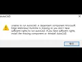 Fix Unable to run AutoCAD A dependent component MicrosoftEdge WebView2 Runtime is missing