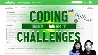Learn to Code Python Coding Challenges in Easy Week 7