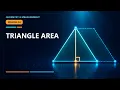 Triangle Area Made Simple Base Height One-Half Formula