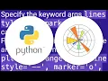 Set markers for individual points on a line in Matplotlib