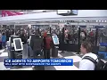 ICE agents expected at airports Monday long TSA lines continue at O Hare Midway in Chicago