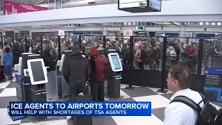 ICE agents expected at airports Monday long TSA lines continue at O Hare Midway in Chicago