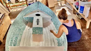 SAILING DINGHY restoration: the fatty knee that tried to be