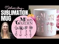 Personalized Cricut Mug Tutorial Family Name Birth Flower Design