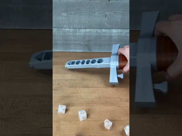 Multi-Part Collapsing Dice Dagger video thumbnail